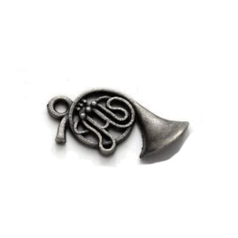 Zawieszka metalowa Charms ScrapBerry's Trąbka Srebro, 22mm